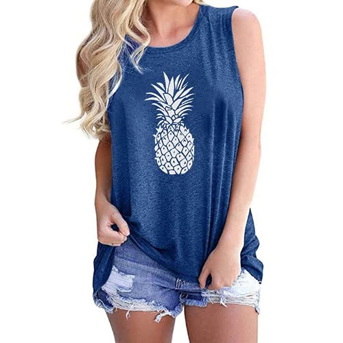 Débardeur ananas pour femmes, chemise Vibes d'été