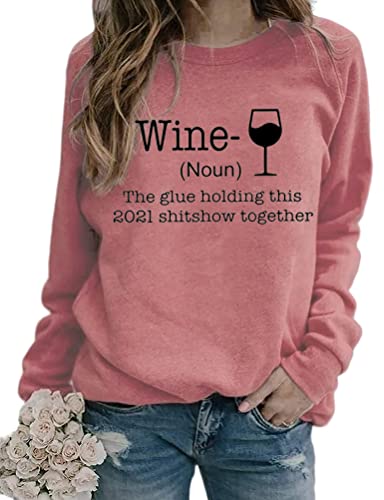 Sweat-shirt vin à manches longues pour femmes, la colle tenant ce Shitshow ensemble 2021