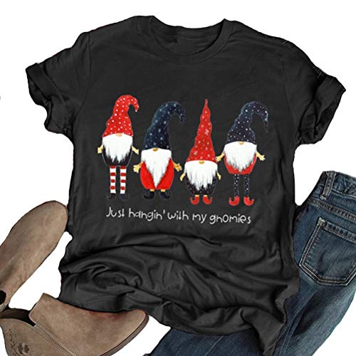Women Hangin' with My Gnomies Sweatshirt Santa Shirt