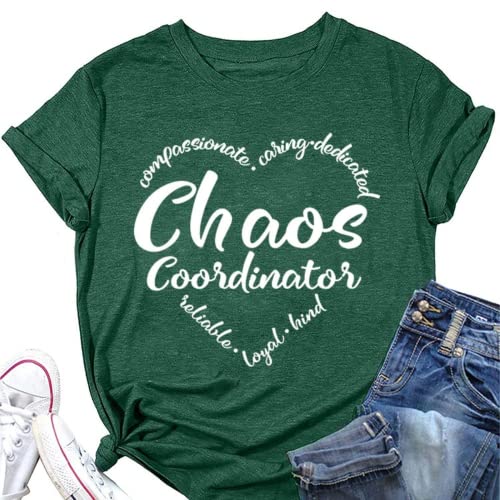 Damen Chaos Coordinator T-Shirt Lustiges Mama T-Shirt