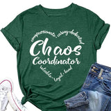 Damen Chaos Coordinator T-Shirt Lustiges Mama T-Shirt