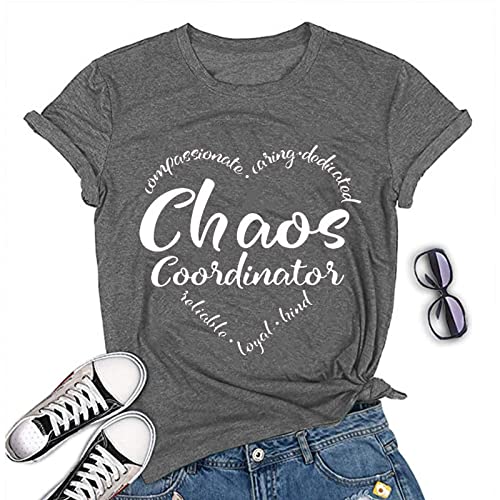 Damen Chaos Coordinator T-Shirt Lustiges Mama T-Shirt