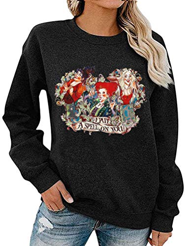 Sweat-shirt à manches longues pour femmes, je t'ai mis un sort, chemise Hocus Pocus