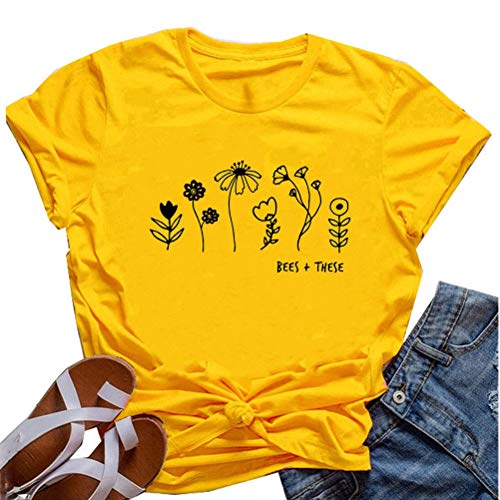 Women Bees These T-Shirt Plant These Save The Bees Shirt