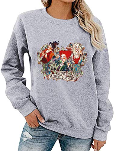 Sweat-shirt à manches longues pour femmes, je t'ai mis un sort, chemise Hocus Pocus