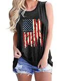 Débardeur patriotique drapeau américain des États-Unis pour femmes, débardeur du 4 juillet pour femmes