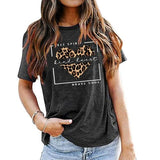 Frau Free Spirit Kind Heart Brave Soul Leopard Heart T-Shirt Frauen Grafik Shirt