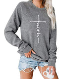 Sweat-shirt Faith Jesus à manches longues pour femmes