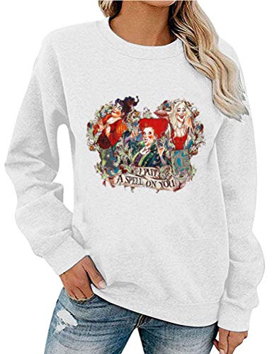 Sweat-shirt à manches longues pour femmes, je t'ai mis un sort, chemise Hocus Pocus