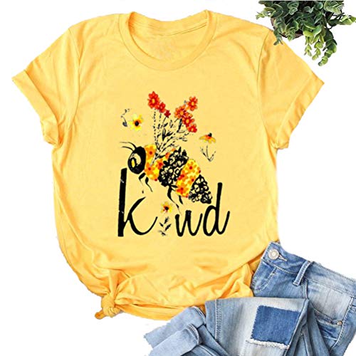 Women Bee Kind T-Shirt Graphic Shirt