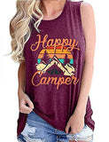 Débardeur Happy Camper pour femmes, t-shirt de Camping