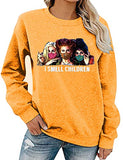 Sweat-shirt à manches longues pour femmes, je sens les enfants, chemise Hocus Pocus