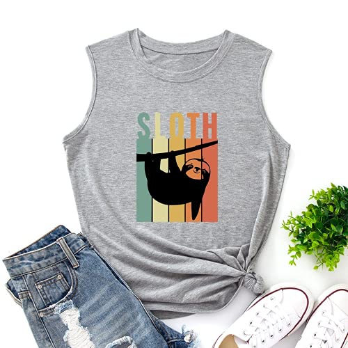 Débardeur paresseux rétro Vintage pour femmes, t-shirt graphique paresseux tendance