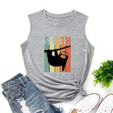 Débardeur paresseux rétro Vintage pour femmes, t-shirt graphique paresseux tendance