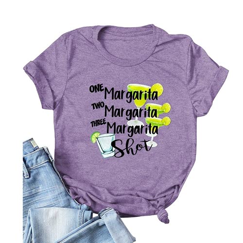 One Margarita Two Margarita Three Margarita Shot T-shirt pour femme