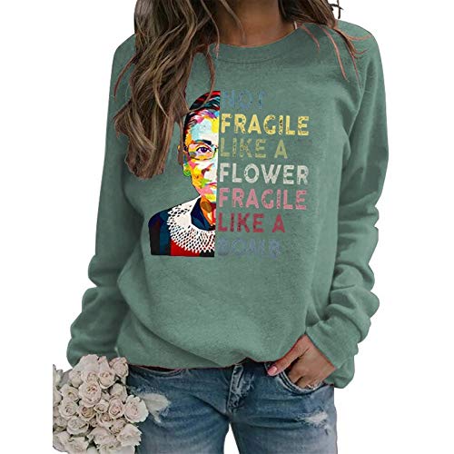 Sweat-shirt à manches longues pour femmes, pas fragile comme une fleur, fragile comme une bombe