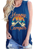 Débardeur Happy Camper pour femmes, t-shirt de Camping