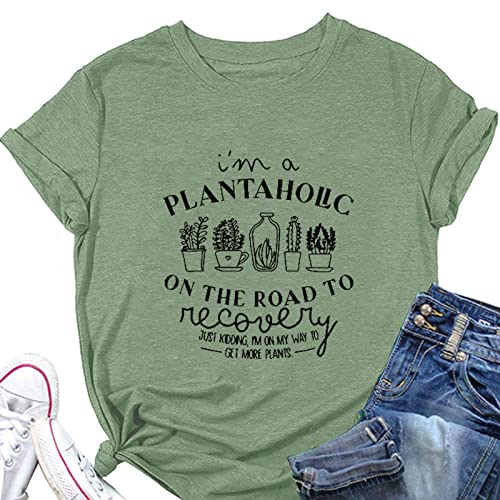 Plant Therapy Shirt I'm A Plantaholic on The Road to Recovery T-Shirt