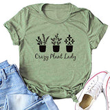 Women Crazy Plant Lady Graphic T-Shirt