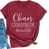 Women Chaos Coordinator Mom Life T-Shirt Chaos Coordinator Shirt
