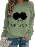Women Melanin Graphic T-Shirt Afro Woman T-Shirt