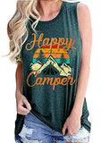 Débardeur Happy Camper pour femmes, t-shirt de Camping