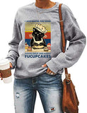 Sweat-shirt à manches longues pour femmes, je viens de vous faire cuire certains, fermez les Fucupcakes, chemise chat