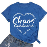 Damen Chaos Coordinator T-Shirt Lustiges Mama T-Shirt