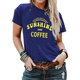 Chemise t-shirts soleil et café