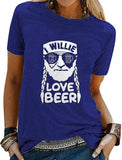 Women I Willie Love Beer T-Shirt