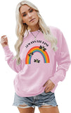 Bee Kind Sweatshirt Women Rainbow Gift Be Kind Shirt