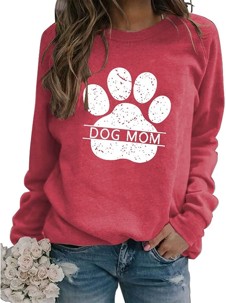Dog Mom Sweatshirt Women Animal Love Shirt