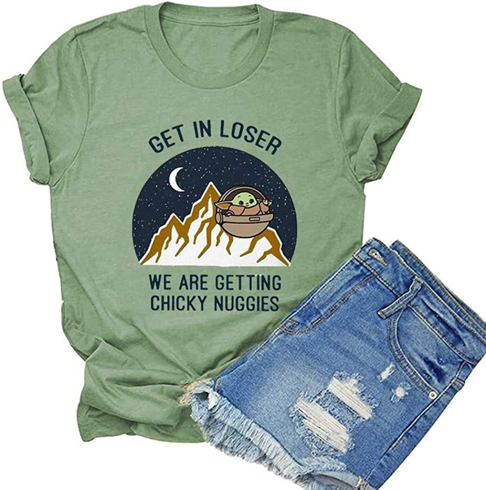 Entrez dans le perdant, nous obtenons un t-shirt vintage Chicky Nuggies pour femmes