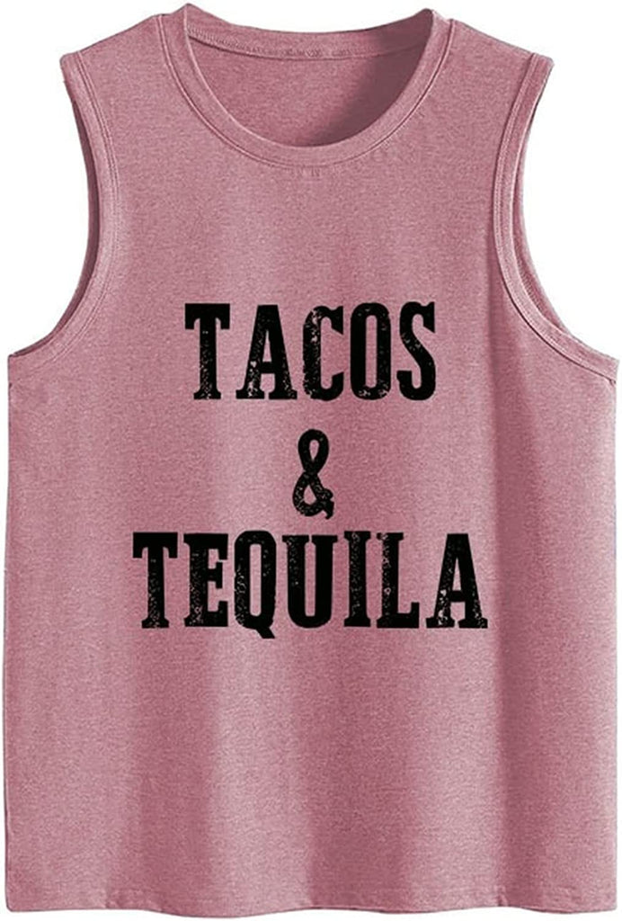 Débardeur Tacos et Tequila pour femme, chemise à boire graphique