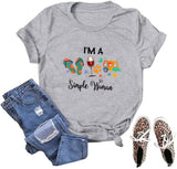 Women I'm A Simple Woman T-Shirt Campers Life Shirt
