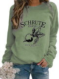 Sweat-shirt Schrute Farms à manches longues pour femmes