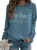 Sweat-shirt Crazy Plant Lady pour femmes, chemise maman plante