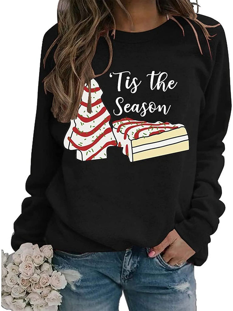 TitleTis The Season Sweat-shirt en forme d'arbre de Noël pour femme