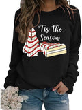 TitleTis The Season Sweat-shirt en forme d'arbre de Noël pour femme