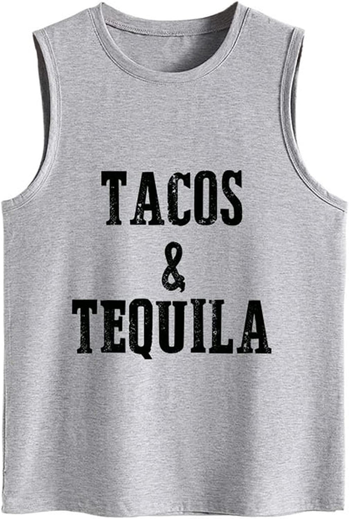 Débardeur Tacos et Tequila pour femme, chemise à boire graphique