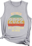 Débardeur de retraite pour femmes, chemise 2022, ce n'est plus mon problème