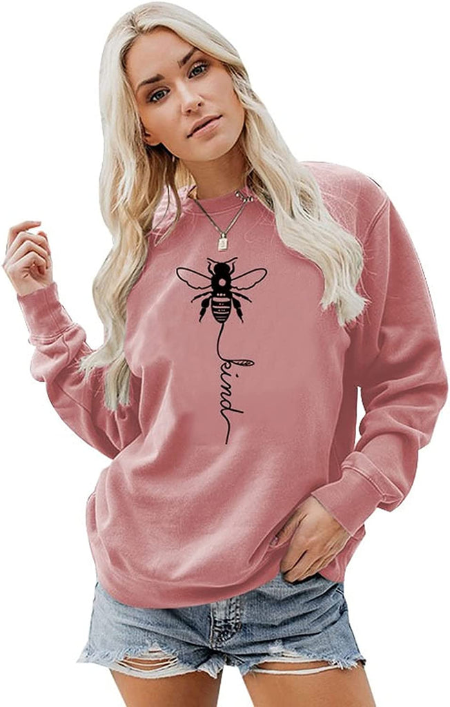 Sweat-shirt graphique Bee Kind pour femmes
