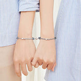 Magnetarmband für Paare aus Seil, verstellbares Paararmband für Frauen, Liebesarmband für Männer und Frauen