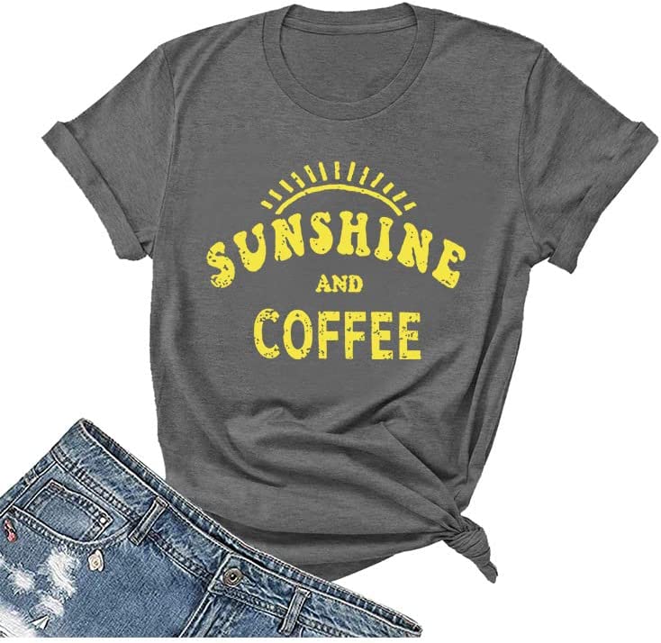 Chemise t-shirts soleil et café