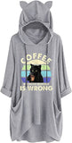 Women Coffee Because Murder Is Wrong Shirt with Pockets