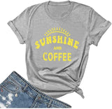 Chemise t-shirts soleil et café