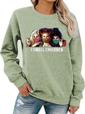 Sweat-shirt à manches longues pour femmes, je sens les enfants, chemise Hocus Pocus
