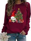 Sweat-shirt joyeux Noël pour femmes, chemise Gnomies mignonne