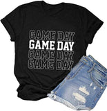 Chemise de jour de match pour femmes, chemise graphique mignonne