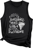 Débardeur Sunshine Hurricane pour femmes, mélange de soleil avec une petite chemise Hurricane